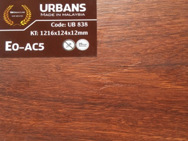Sàn gỗ Urbans Floor 12mm nhỏ